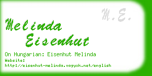 melinda eisenhut business card